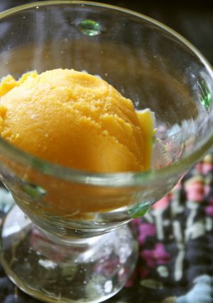 A picture of Refreshing Kabocha Ice Cream with Yogurt.