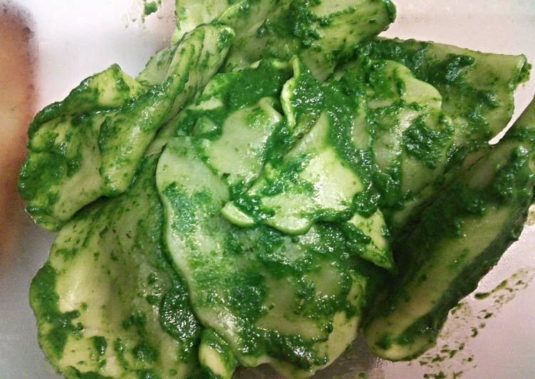 Recipe of Speedy Spinach Basil Pesto