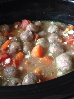 A picture of Crockpot Meatballs And Sauce.