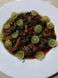Carpaccio vegetal fungi marinado y carpaccio de manzana natural