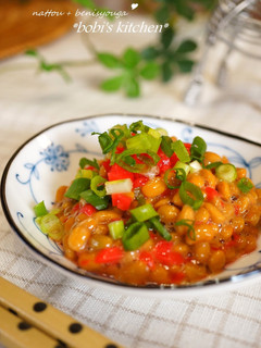A picture of Delicious Natto and Pickled Ginger.