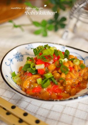 A picture of Delicious Natto and Pickled Ginger.