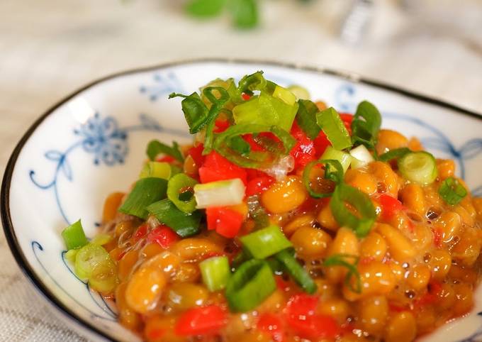 Delicious Natto and Pickled Ginger