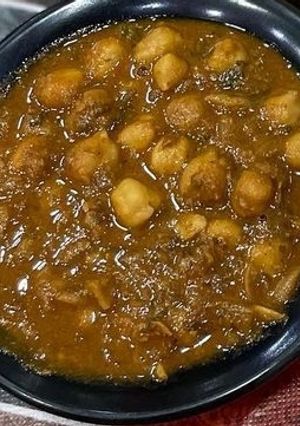 A picture of Panjabi chole.