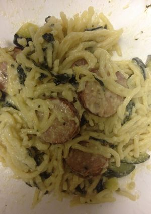 A picture of One Pot Sausage Pasta.