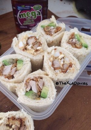 Foto resep Sushi Sandwich | Roti Sushi |