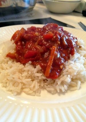 A picture of Chicken cacciatore.
