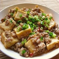 A picture of Stir-Fried Atsuage and Ground Pork.