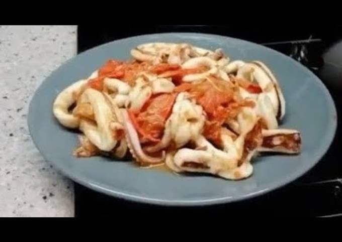Bagaimana cara bikin Resep Sotong atau Cumi Sambal dijamin sedap