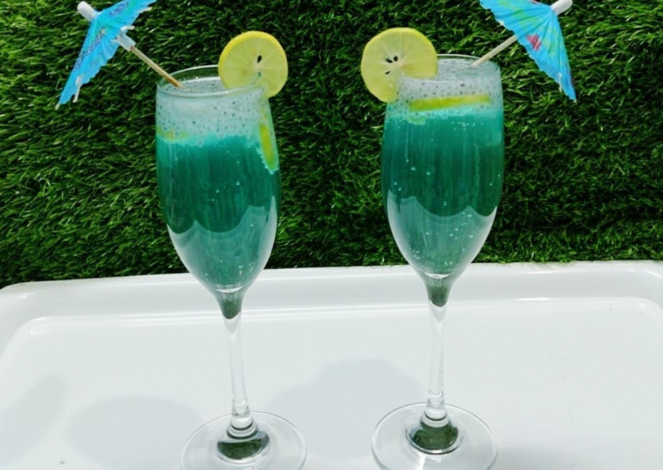 Mocktail with Basil seeds🍹🍹