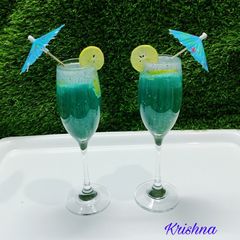 A picture of Mocktail with Basil seeds🍹🍹.
