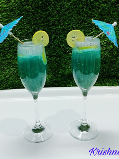 A picture of Mocktail with Basil seeds🍹🍹.