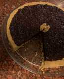 TARTA de CHOCOLATE, CREMA DE AVELLANAS, ALMENDRAS y NUECES (sin gluten)