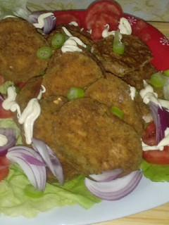 Una foto de Milanesas de zapallitos