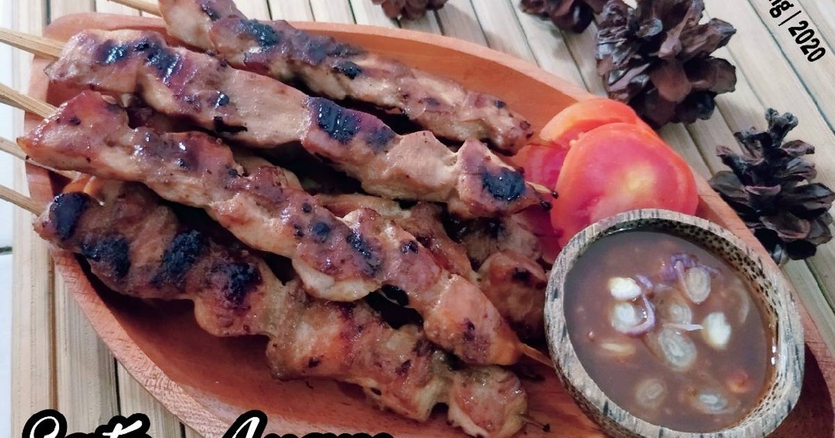 Resep Sate Ayam Bumbu Pecel oleh Yoleen Wang - Cookpad