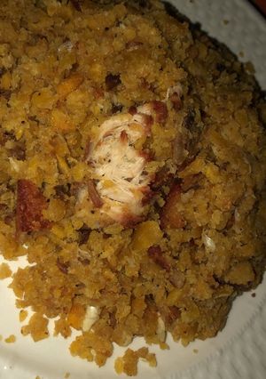 Una foto de Mofongo de chicharrón