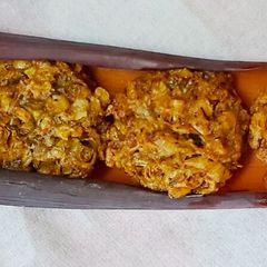 A picture of Banana blossom fritters.
