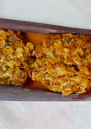 A picture of Banana blossom fritters.