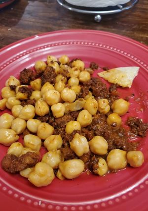 Una foto de Garbanzos con chorizo en salsa del otro día