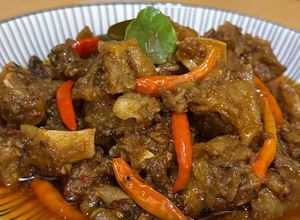 Foto resep Tetelan Otot Oseng Mercon
