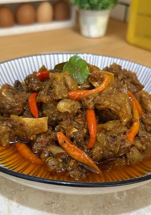 Foto resep Tetelan Otot Oseng Mercon