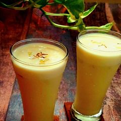 A picture of Kesar Badam Milk.