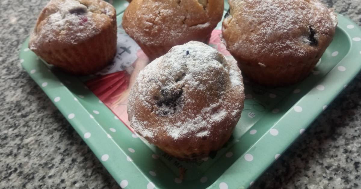 Muffins de arándanos de Starbucks Receta de Betsabé Irene Valor Cásseres Cookpad