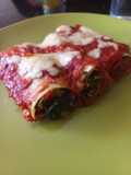 Canelones rellenos de acelga