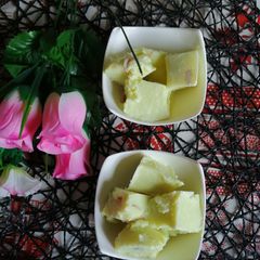 A picture of Milk Pistachios custard kulfi.