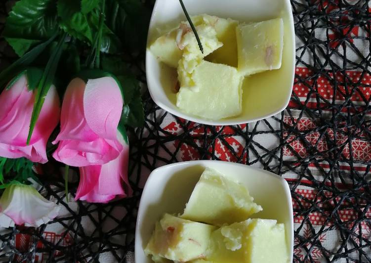 Simple Way to Make Quick Milk Pistachios custard kulfi