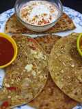Paneer bhujji paratha