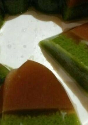 Foto resep Puding gulmer lapis puding lumut