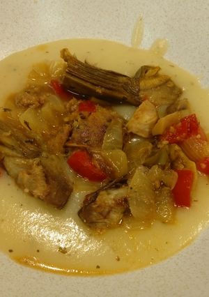 Una foto de Albóndigas con puré