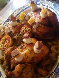 صورة لوصفة الدجاج محمر على طريقتي