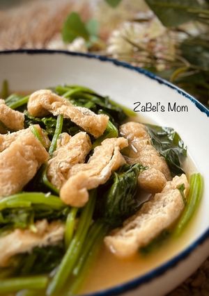 Foto resep ❤️ Tumis Horenso (Bayam Jepang) tanpa Minyak