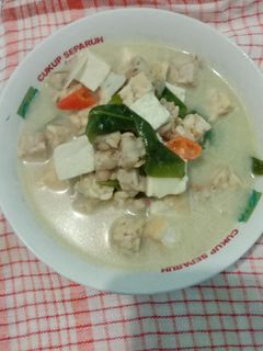 Foto resep Sayur tahu tempe kuah santan