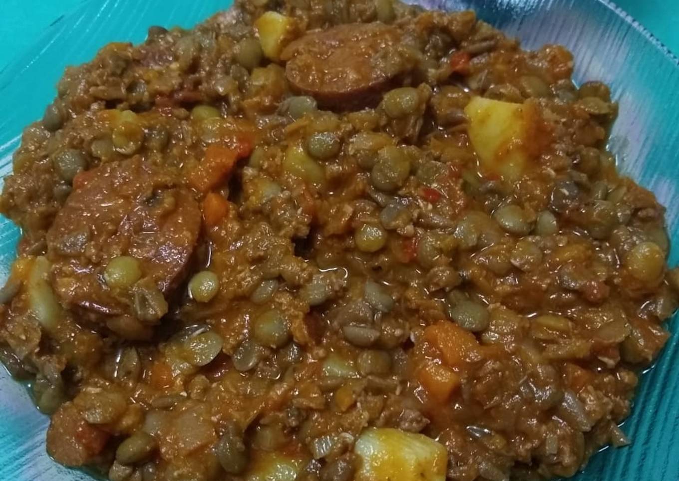 Guiso de lentejas potente