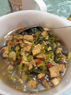Foto resep Tumis kangkung brokoli tahu