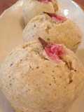 Oatmeal & Sakura Steamed Bread