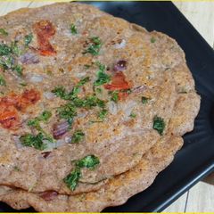 Instant Healthy Millet Flour Uttapam Recipe/ A picture of Instant Healthy Millet Flour Uttapam Recipe/.