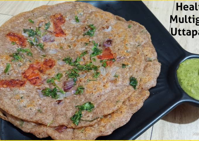 Instant Healthy Millet Flour Uttapam Recipe/