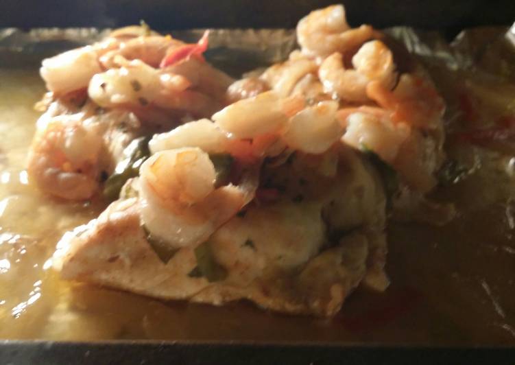 Recipe of Homemade Baked Chicken and Shrimp