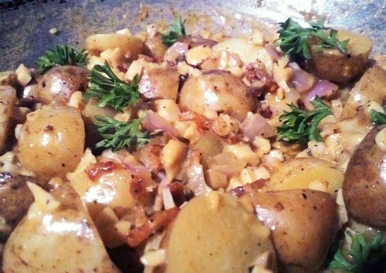 Easy Way to Make Super Quick Potato Cheesy Bacon Mushroom Overload