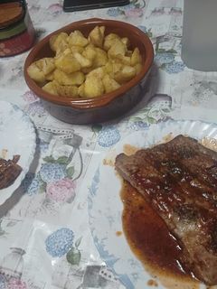 Una foto de Costillas en salsa barbacoa