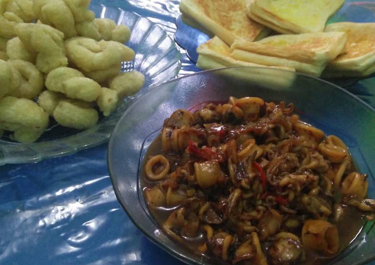 Cumi pedas manis ala dapur mertua