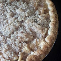 A picture of Cream cheese crust apple pie.