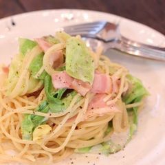 A picture of Spring Cabbage & Soy Milk Pasta.