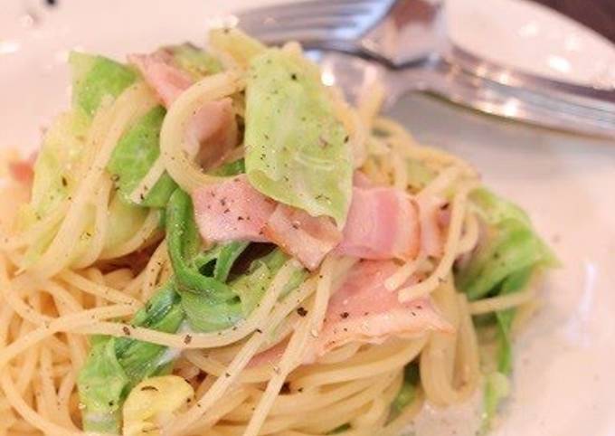 Spring Cabbage & Soy Milk Pasta