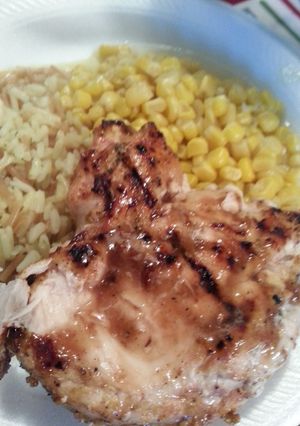 A picture of Strawberry Chipolte chicken.