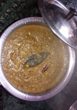 A picture of Moong daal tadka.
